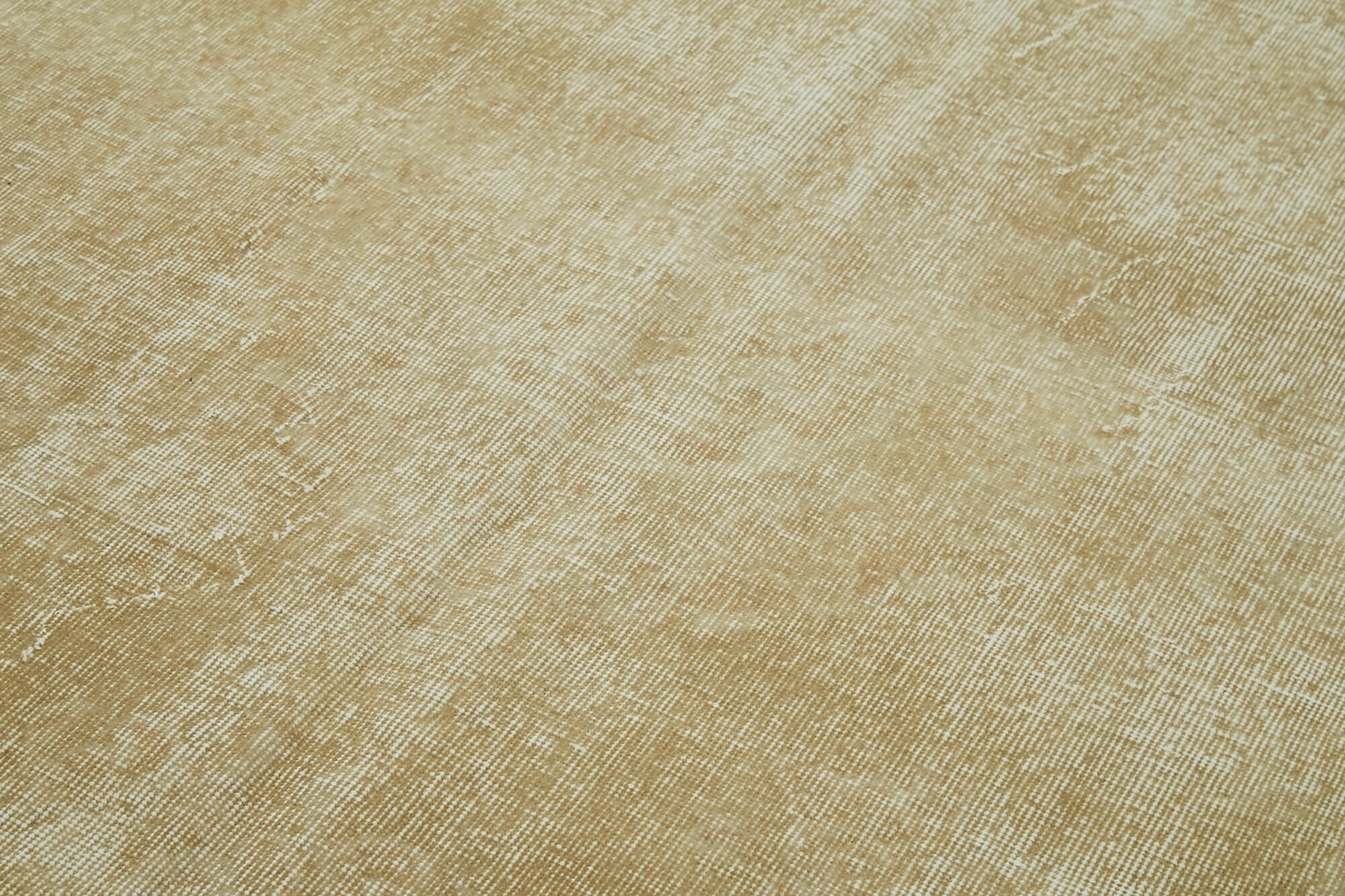 Handmade Wool Area Rug - Vintage Cotton Rug With Hand Dyed Colors, Beige