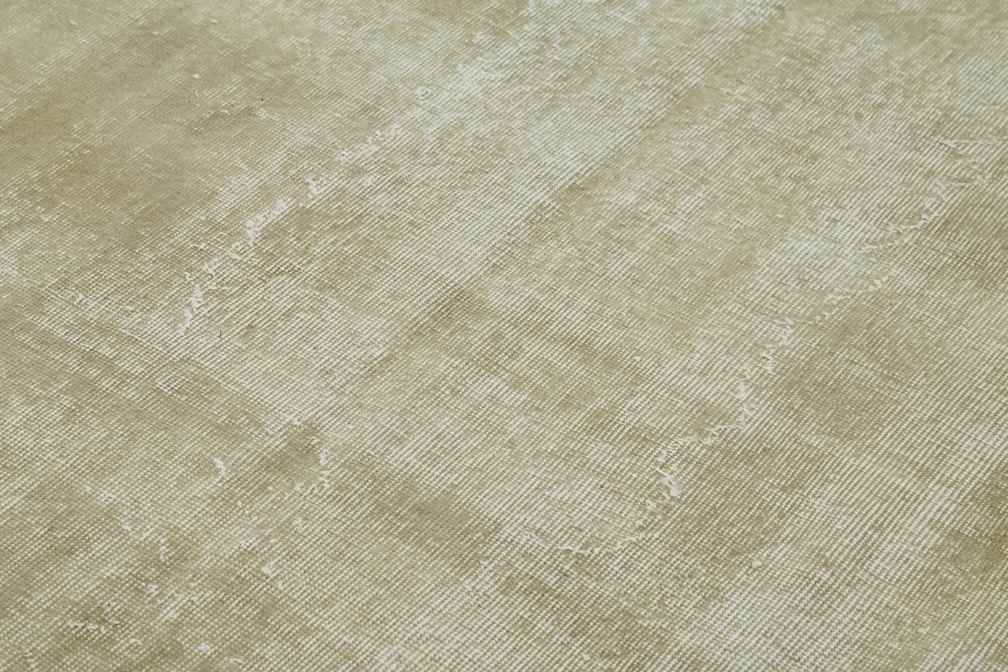 Handmade Vintage Area Rug – Beige Cotton Wool Blend, 5'0'' x 8'1'' | Turkish Hand Knotted