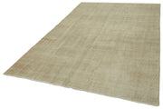 Vintage Wool Area Rug – Handmade Cotton Rug 6x9 | Beige Vintage Carpet