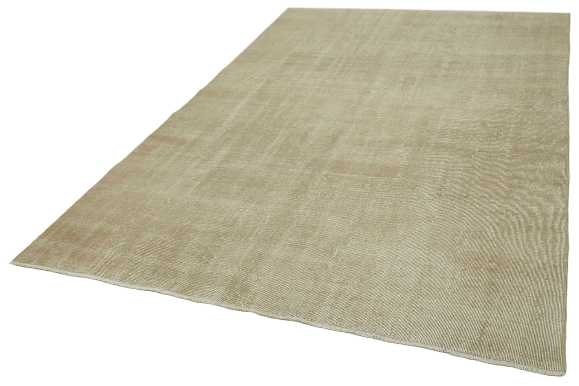 Vintage Wool Area Rug – Handmade Cotton Rug 6x9 | Beige Vintage Carpet