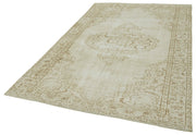Handmade Wool Area Rug – Vintage Cotton Rug With Soft Wool Texture & Durable Cotton Weave 5'5''x8'8''