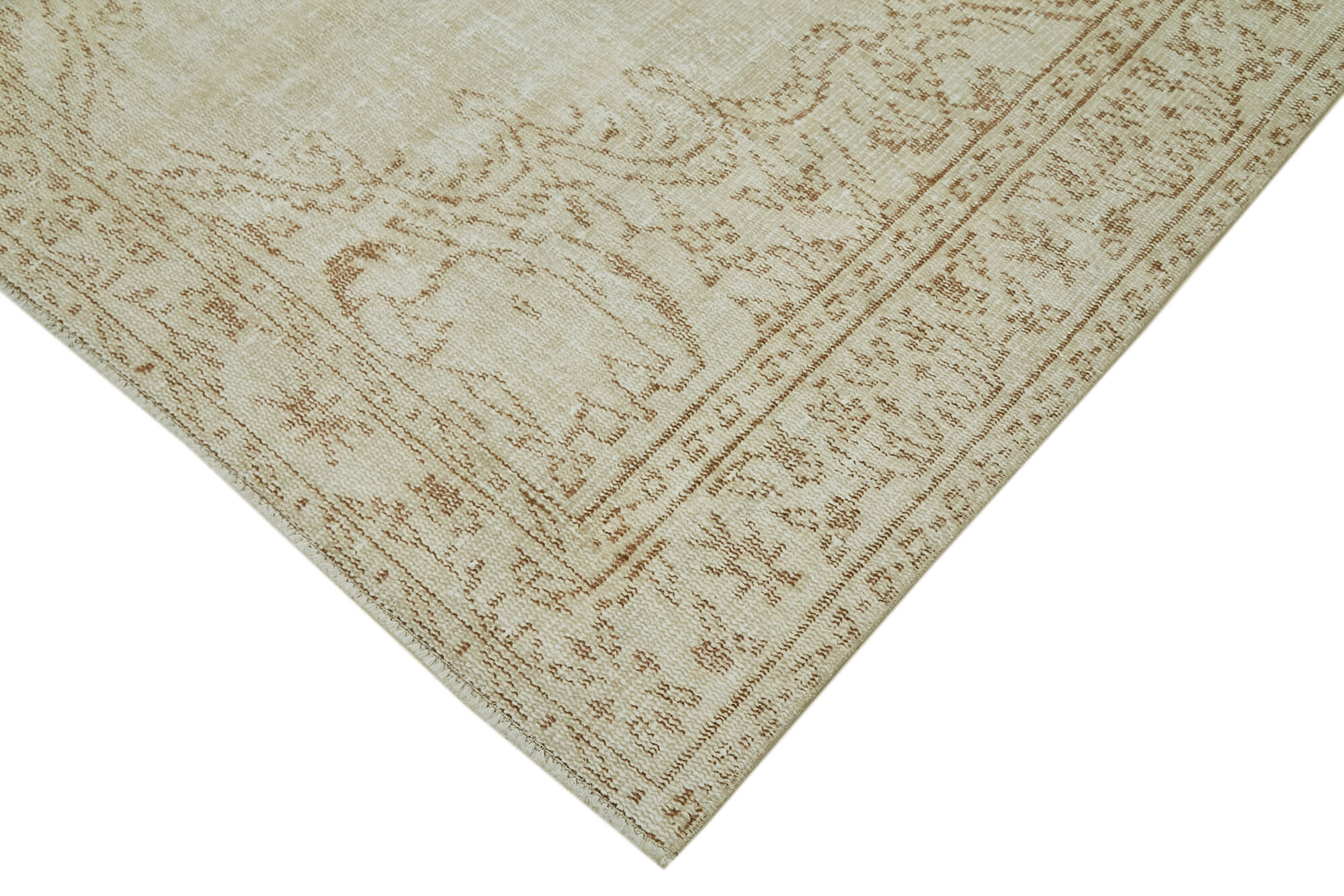 Handmade Wool Area Rug – Vintage Cotton Rug With Soft Wool Texture & Durable Cotton Weave 5'5''x8'8''