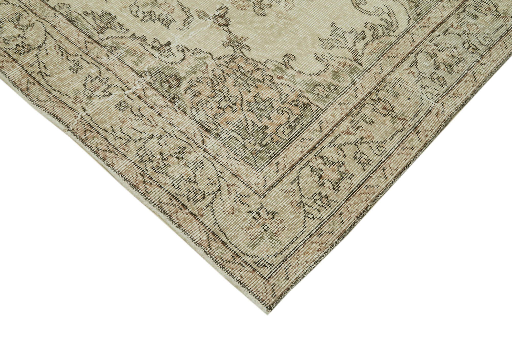 Handmade Wool Area Rug | Classic Vintage Carpet – Soft Wool Carpet, Boho Style Rug 5'9''x9'2''