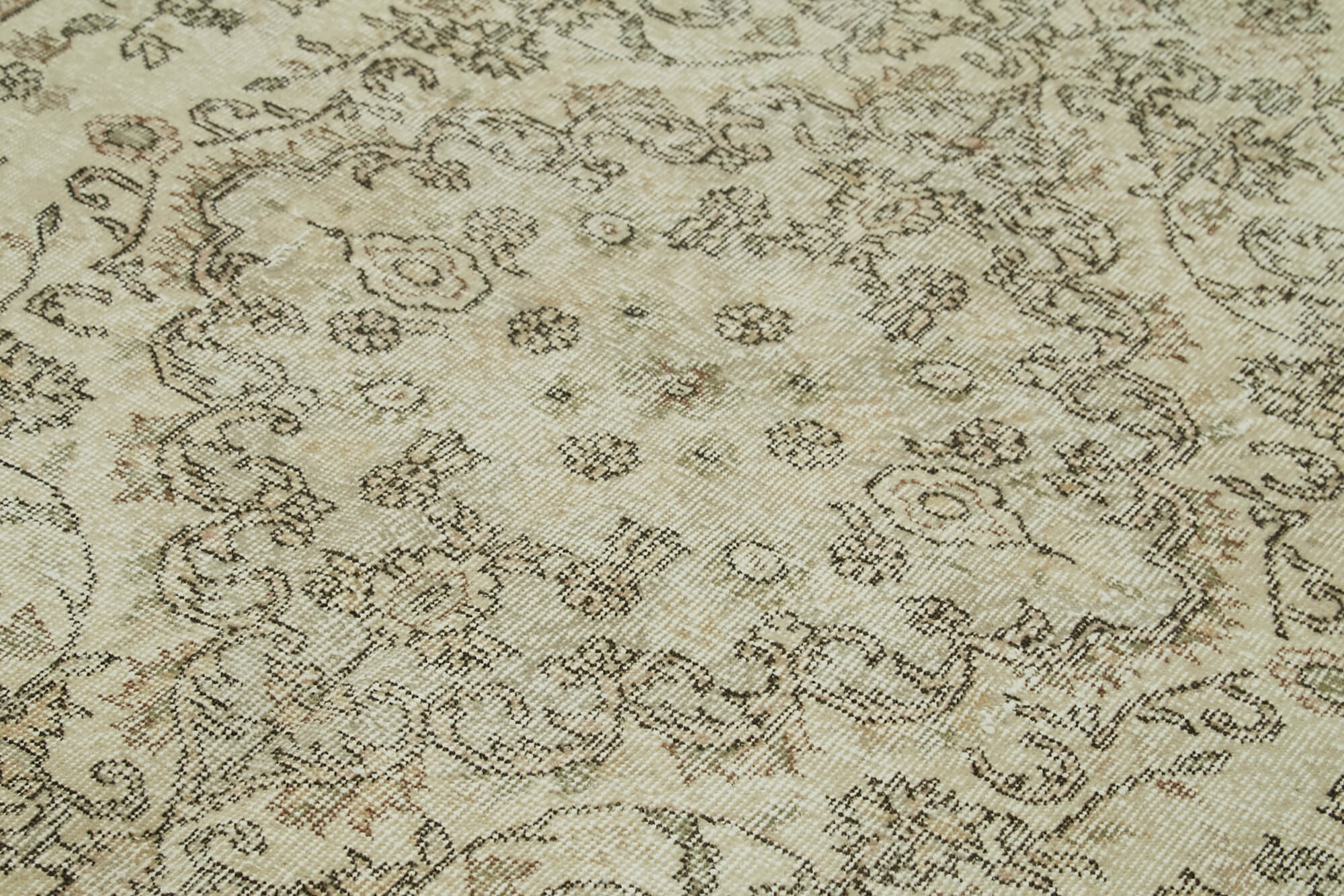 Handmade Wool Area Rug | Classic Vintage Carpet – Soft Wool Carpet, Boho Style Rug 5'9''x9'2''