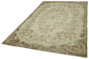 Handmade Wool Area Rug – Vintage Cotton Rug | Neutral Beige, Durable & Soft