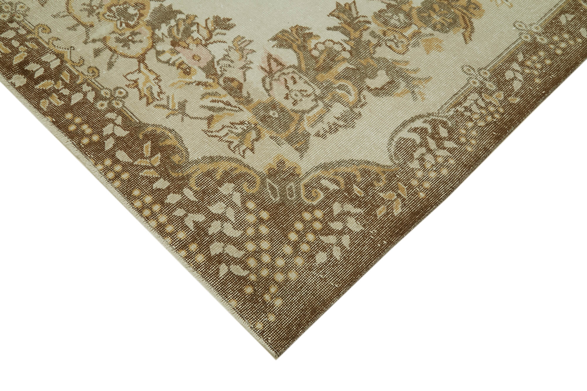 Handmade Wool Area Rug | Traditional Hand Knotted Rug – Beige Cotton Weave