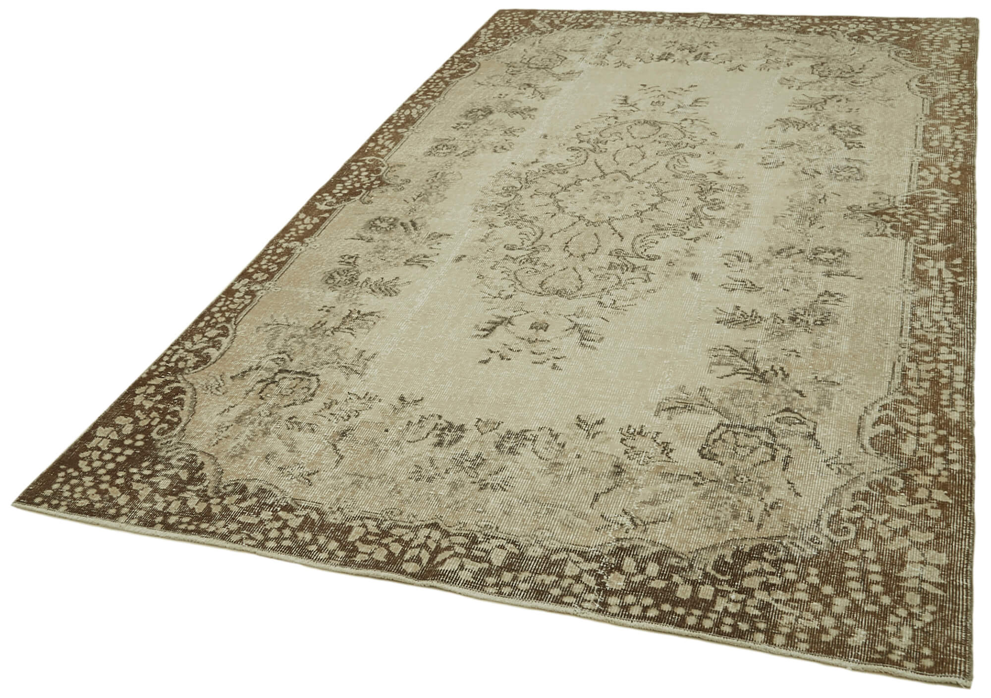 Handmade Wool Area Rug | Classic Vintage Carpet – Durable Cotton Weave, Soft Wool Covering