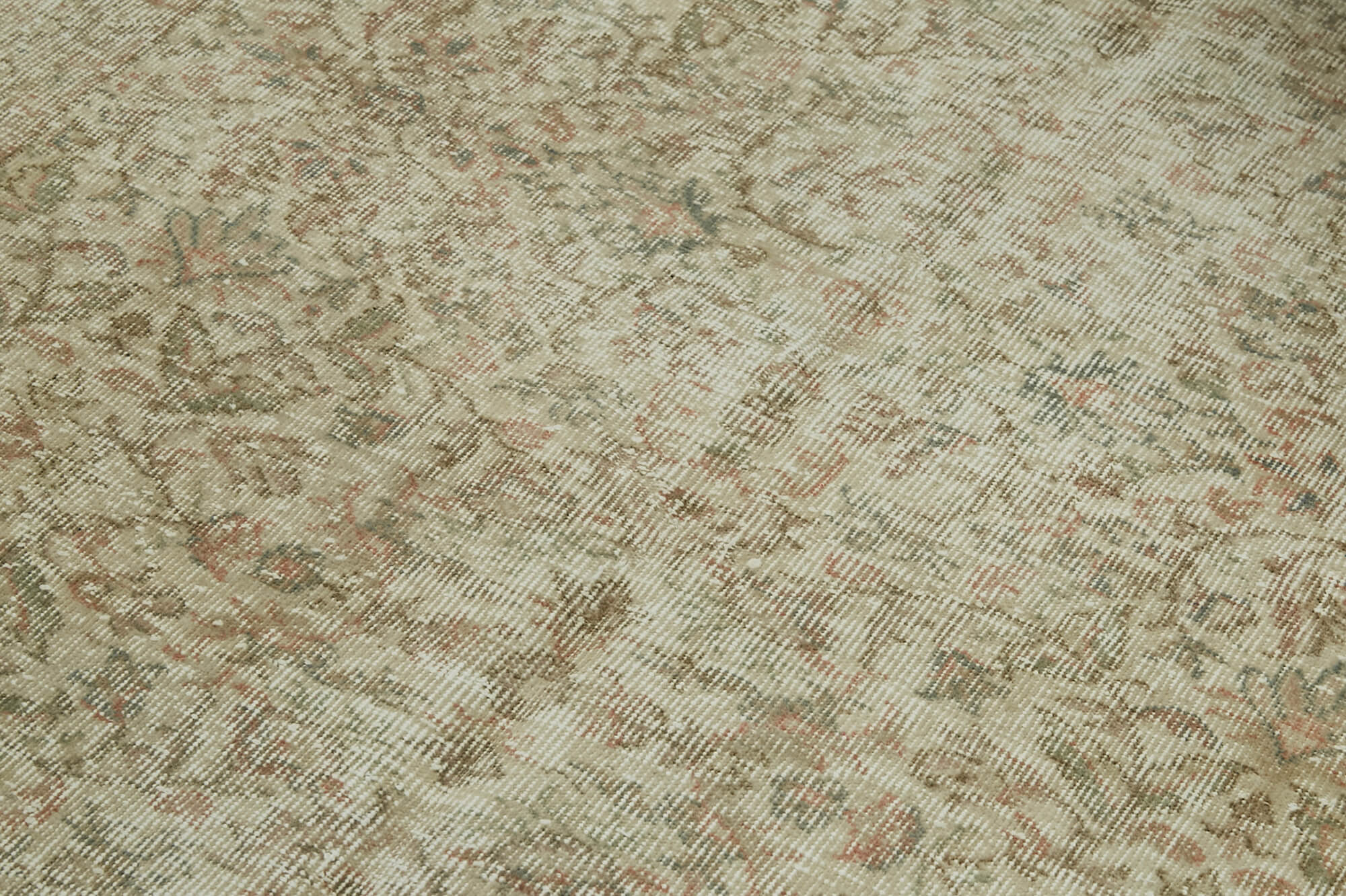 Handmade Wool Area Rug | Traditional Turkish Carpet – Neutral Color Rug 4'11''x8'4''
