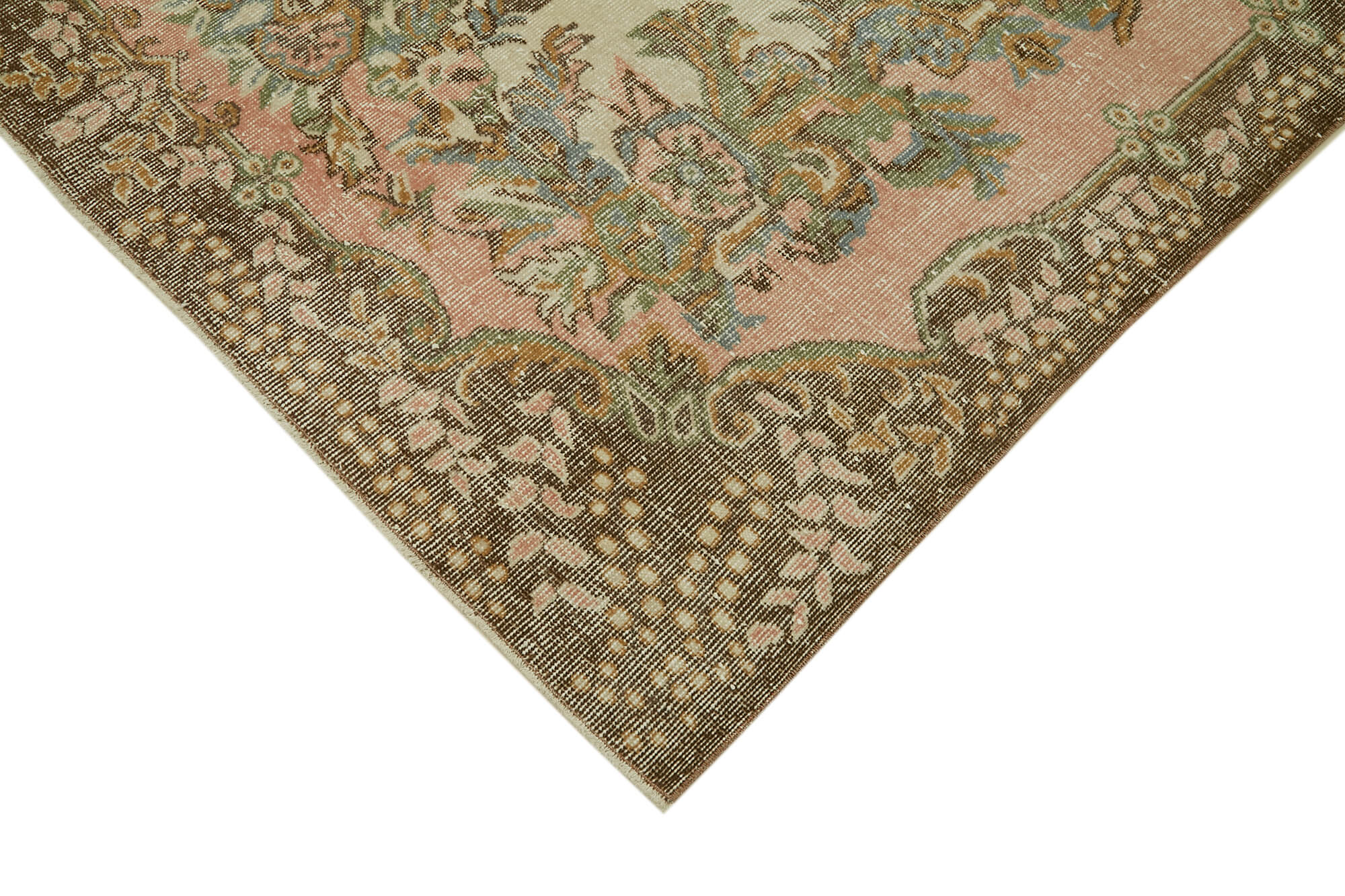 Handmade Wool Area Rug – Classic Vintage Cotton Rug with Durable Cotton Weave 5'10''x9'11''