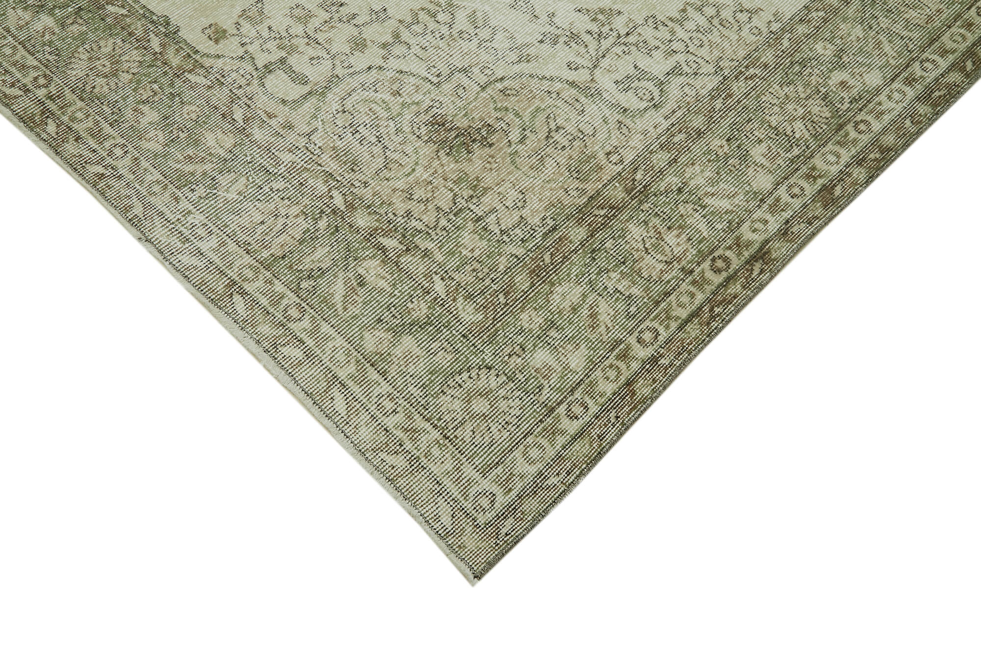 Handmade Wool Area Rug - Natural Wool Carpet, Living Room Carpet, Beige Vintage Rug
