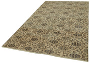 Handmade Wool Area Rug – Vintage Cotton Rug 5'0" x 8'8" | Neutral Beige Carpet