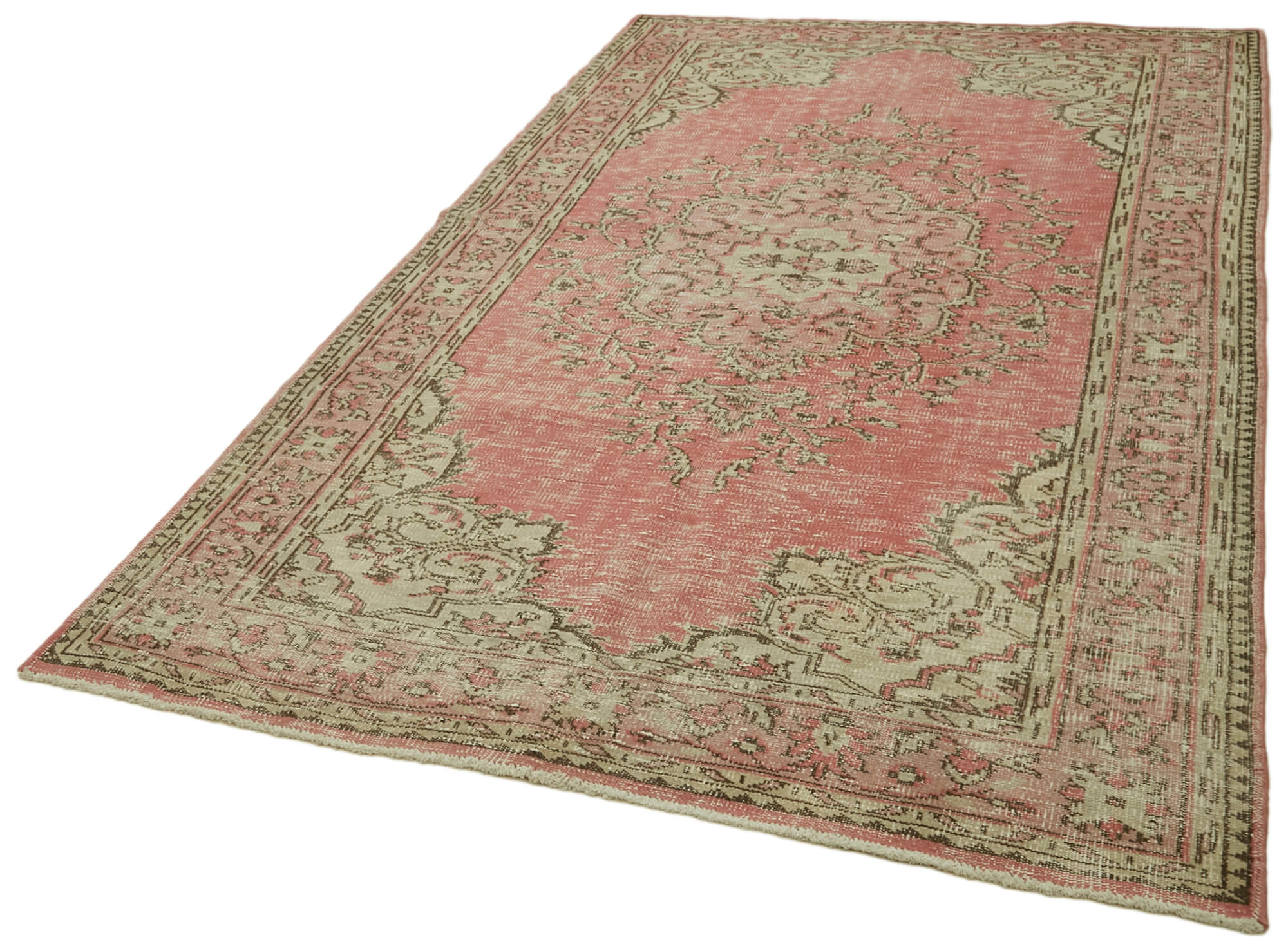 Handmade Wool Area Rug | Turkish Wool Rug, Hand Woven Carpet, Neutral Color