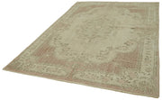 Handmade Wool Area Rug | Traditional Hand Knotted Vintage Cotton Rug 6'9''x9'6''