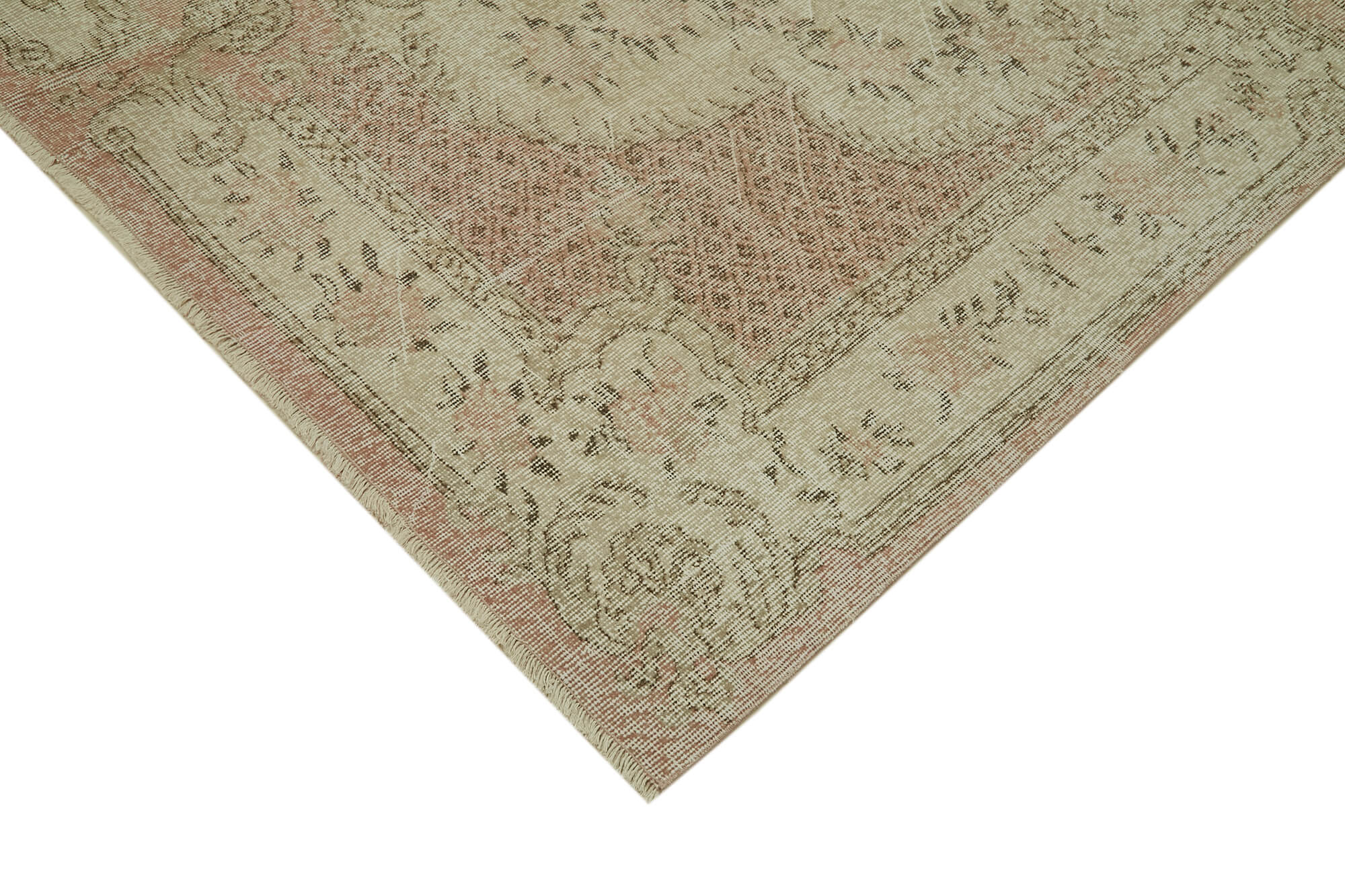 Handmade Wool Area Rug | Traditional Hand Knotted Vintage Cotton Rug 6'9''x9'6''