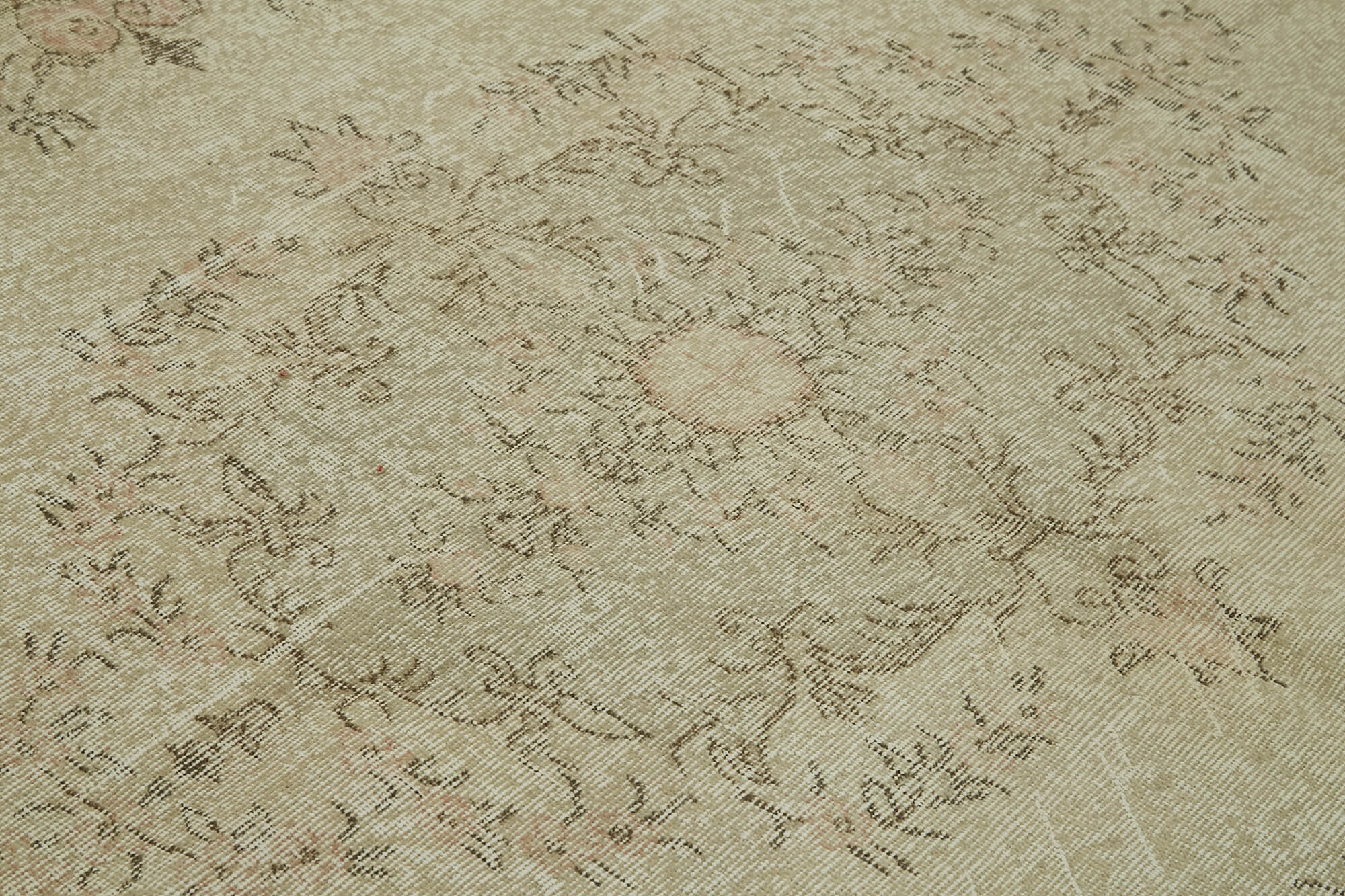 Handmade Wool Area Rug | Traditional Hand Knotted Vintage Cotton Rug 6'9''x9'6''