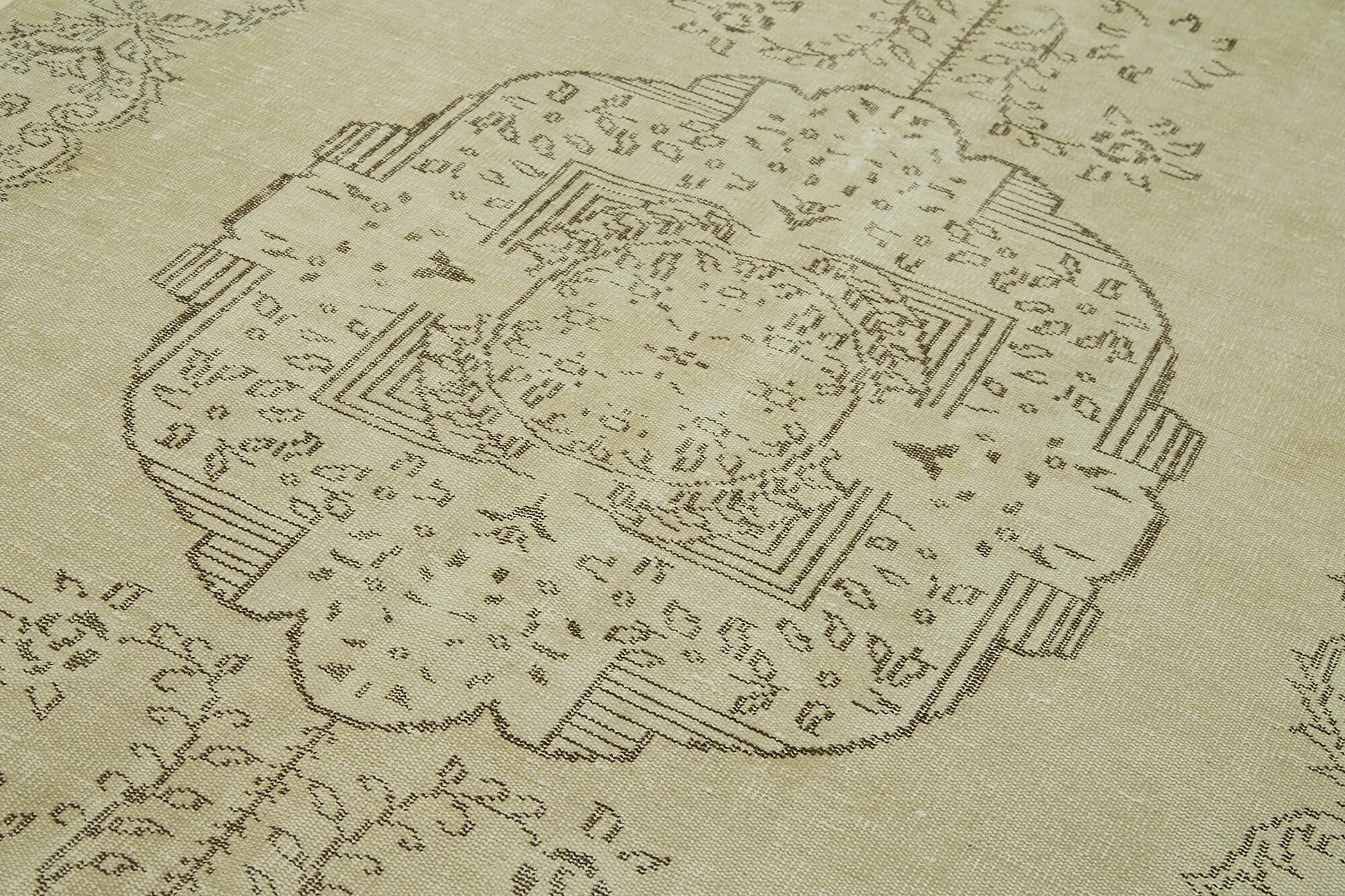 Handmade Wool Area Rug | Vintage Style Rug with Durable Cotton & Turkish Wool