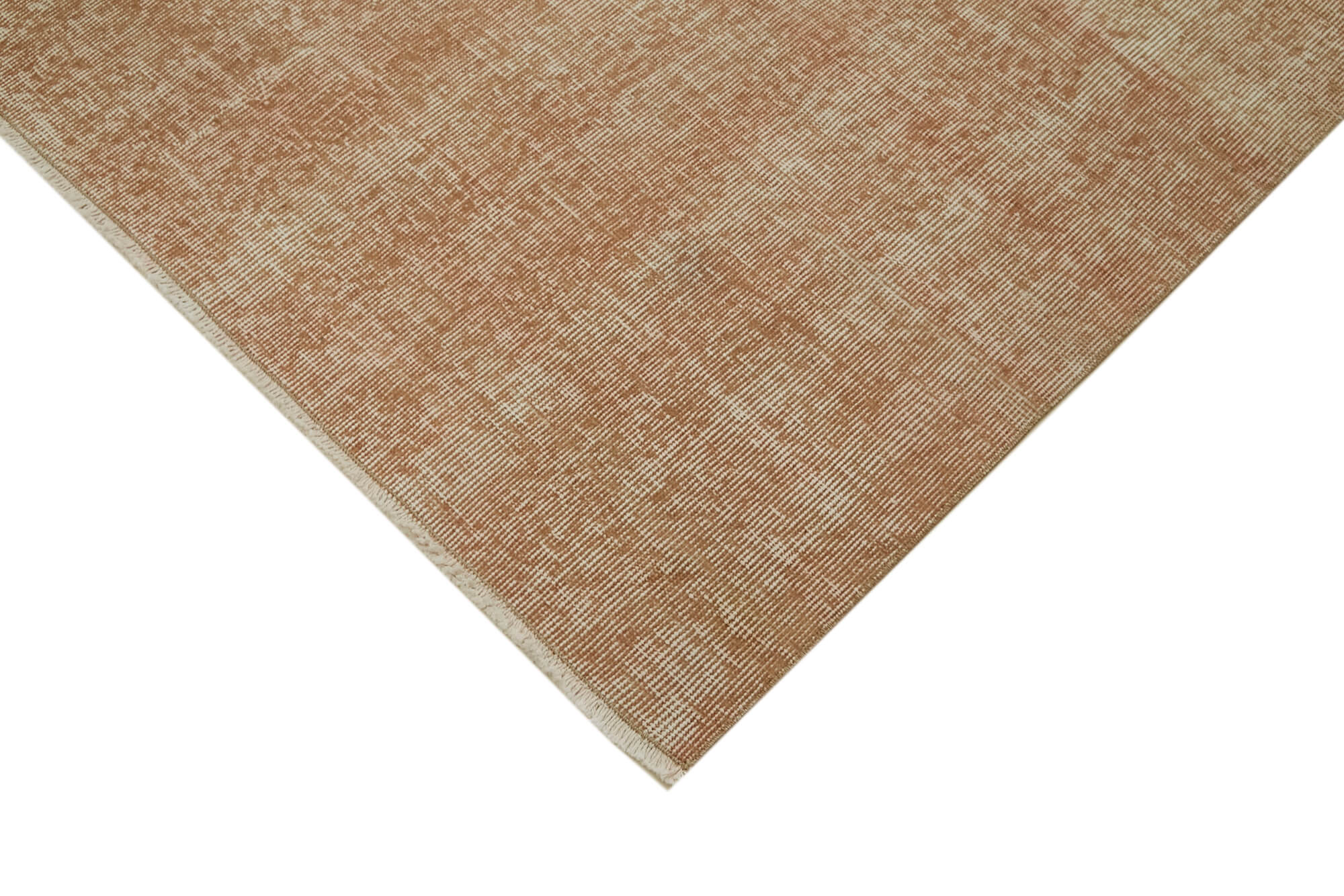 Handmade Wool Area Rug - Vintage Cotton Rug 6'9''x9'11'' Red Hand Woven Carpet