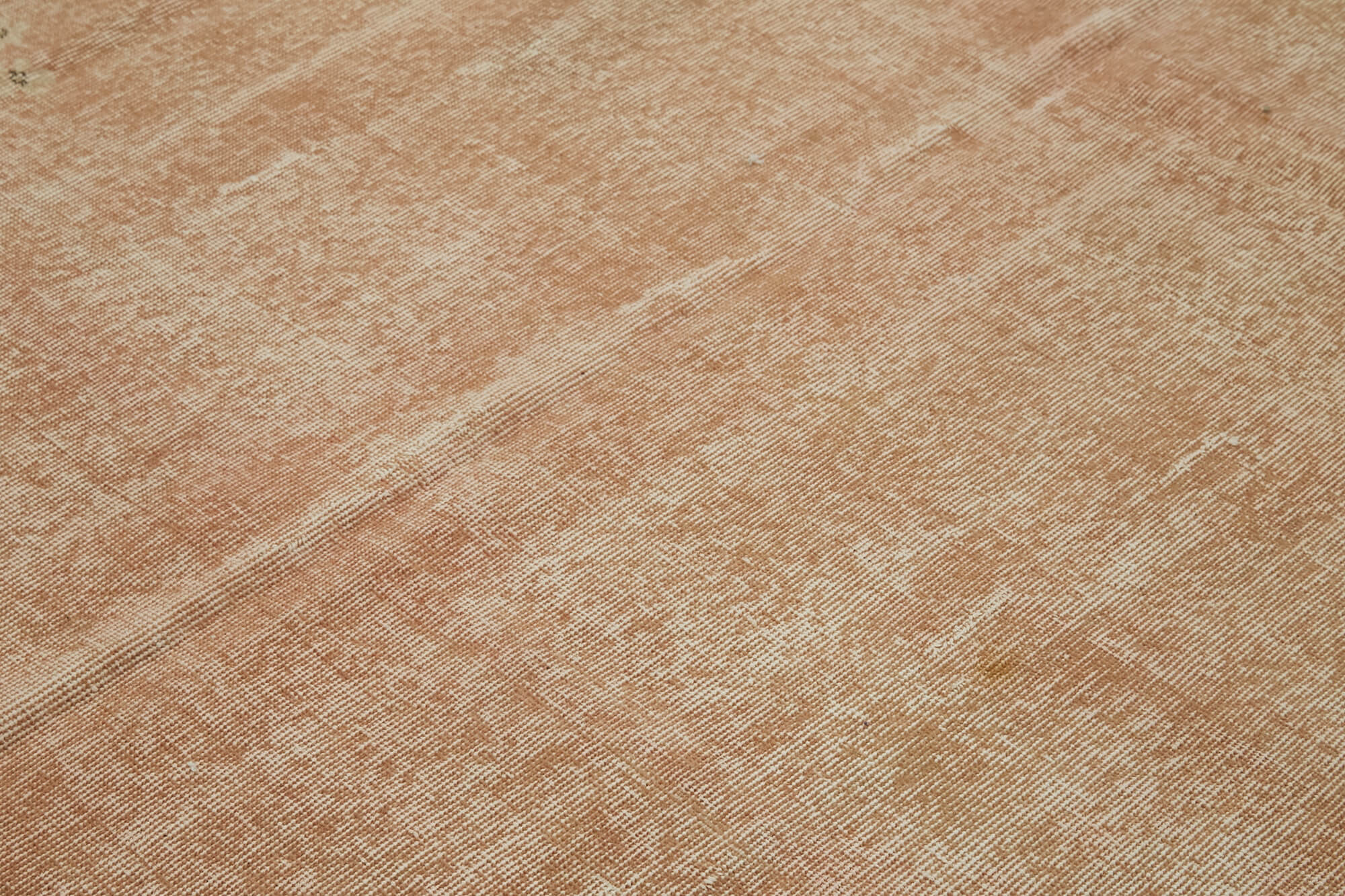 Handmade Wool Area Rug - Vintage Cotton Rug 6'9''x9'11'' Red Hand Woven Carpet