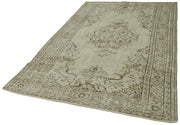 Vintage Cotton Wool Rug – Handmade Area Rug With Soft Wool Texture, Durable Beige Carpet