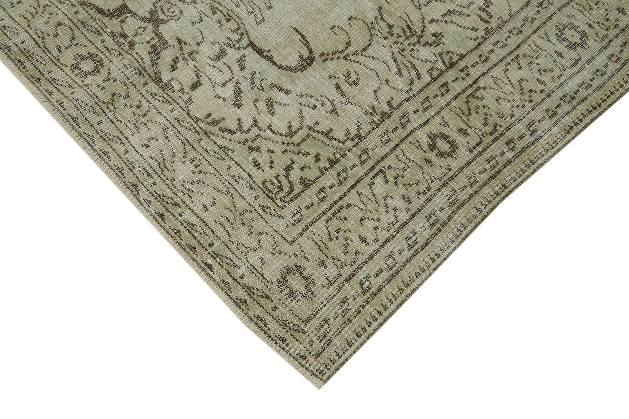 Vintage Cotton Wool Rug – Handmade Area Rug With Soft Wool Texture, Durable Beige Carpet