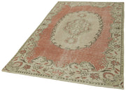 Handmade Area Rug - Vintage Cotton Wool Beige Carpet | Soft Durable Natural Fiber