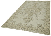 Vintage Wool Area Rug – Handmade Cotton Rug | Turkish Vintage Carpet 5'5"x9'8"