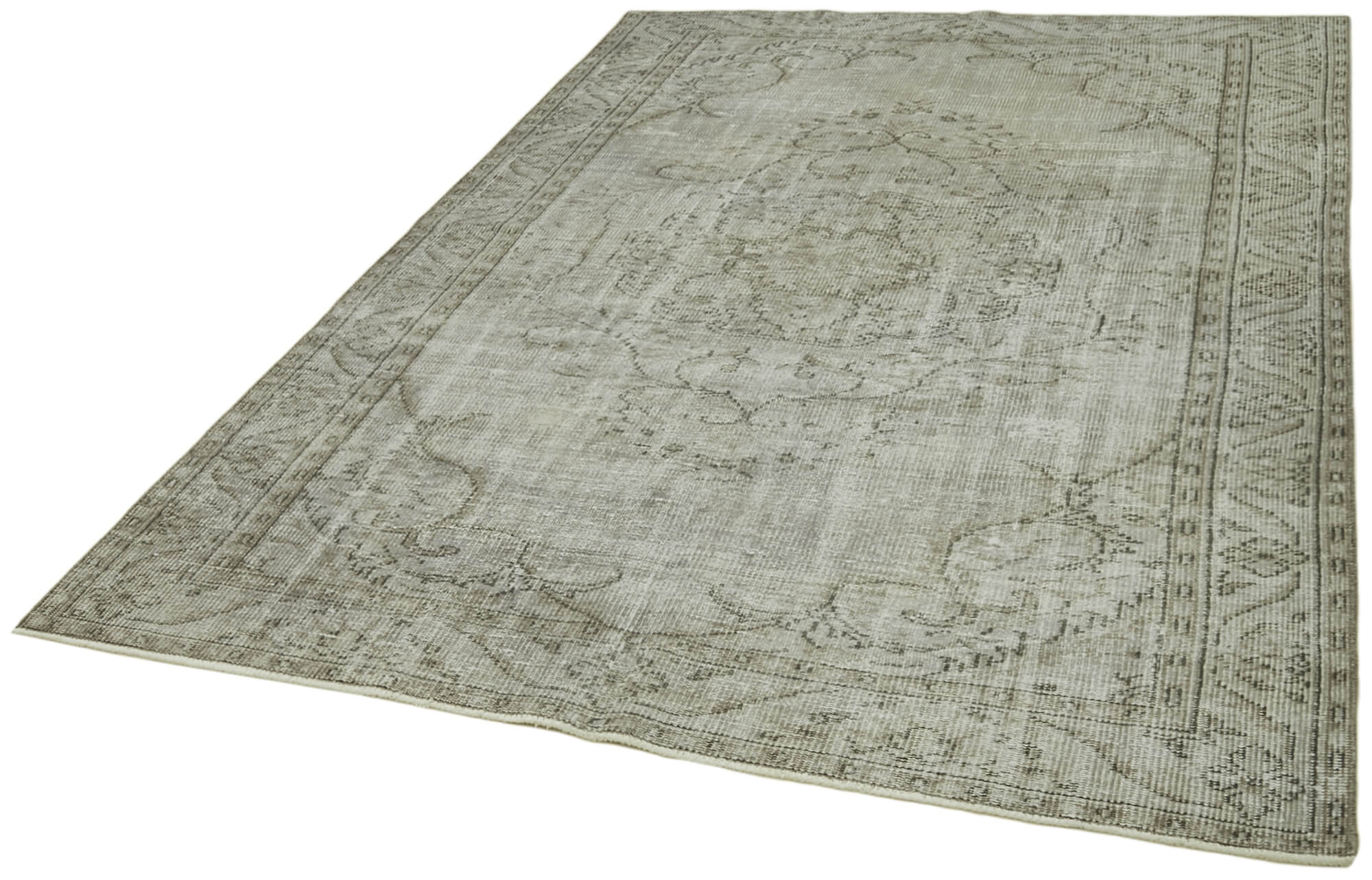 Vintage Cotton Wool Rug – Handmade Area Rug | Esk?tme Style Turkish Wool Carpet 5'11''x8'6''