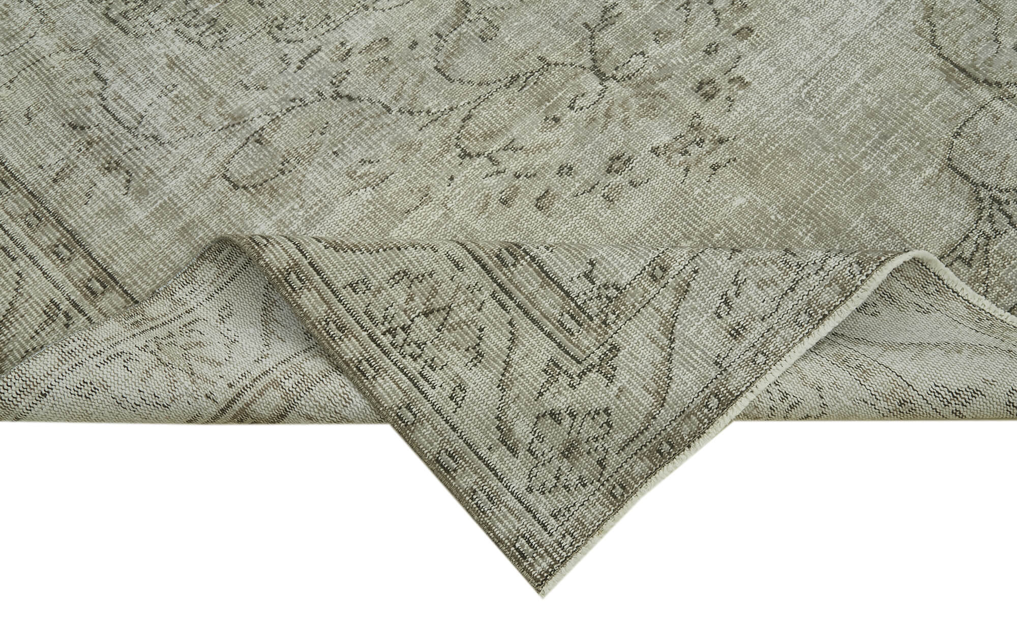 Vintage Cotton Wool Rug – Handmade Area Rug | Esk?tme Style Turkish Wool Carpet 5'11''x8'6''