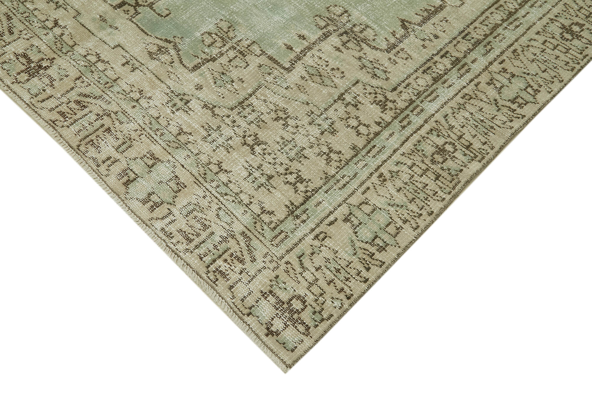 Vintage Handmade Area Rug – Hand Woven Rug 6x10, Soft Wool Floor Covering