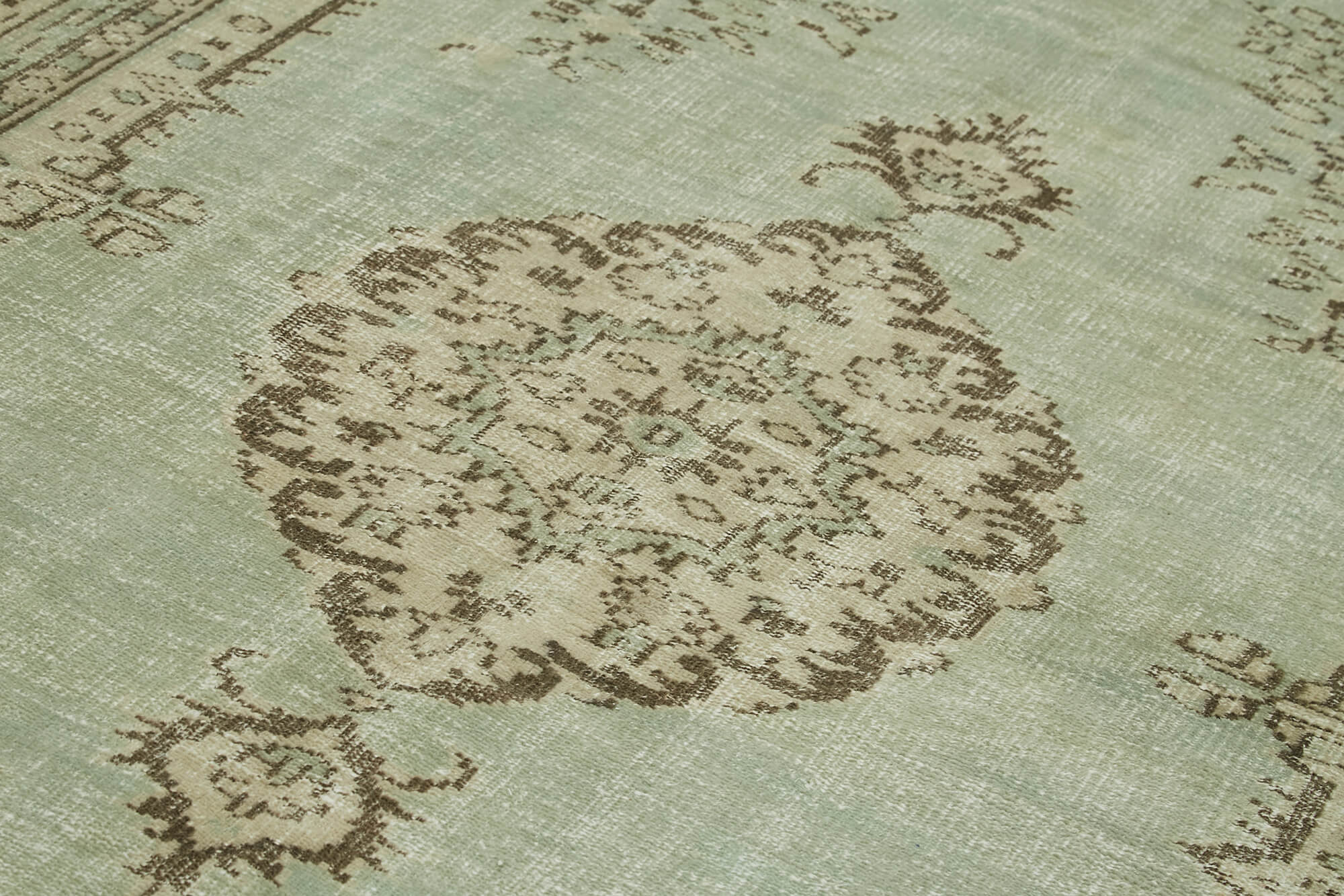 Vintage Handmade Area Rug – Hand Woven Rug 6x10, Soft Wool Floor Covering