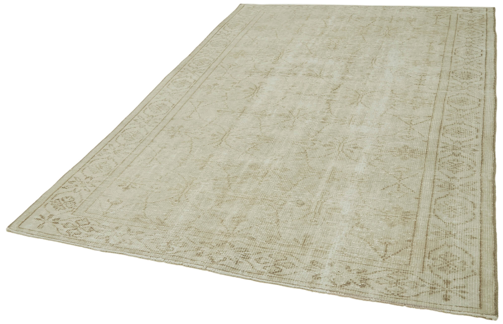 Handmade Wool Area Rug | Traditional Hand Knotted Turkish Wool Rug 6'0'' x 8'11''