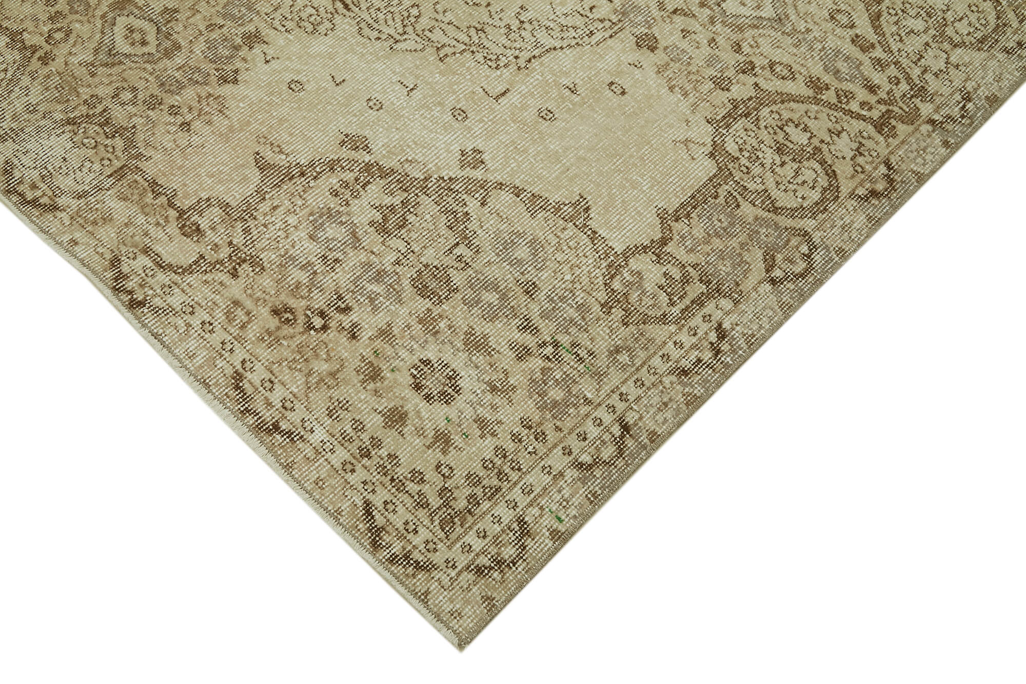 Handmade Wool Area Rug | Traditional Hand Knotted Turkish Wool Rug Beige
