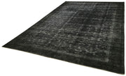 Handmade Persian Area Rug – Classic Cotton Rug with Black Persian Carpet Design 8'1''x11'10''