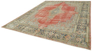 Vintage Wool Cotton Rug – Handmade Area Rug | Beige Vintage Carpet 9'10''x12'9''