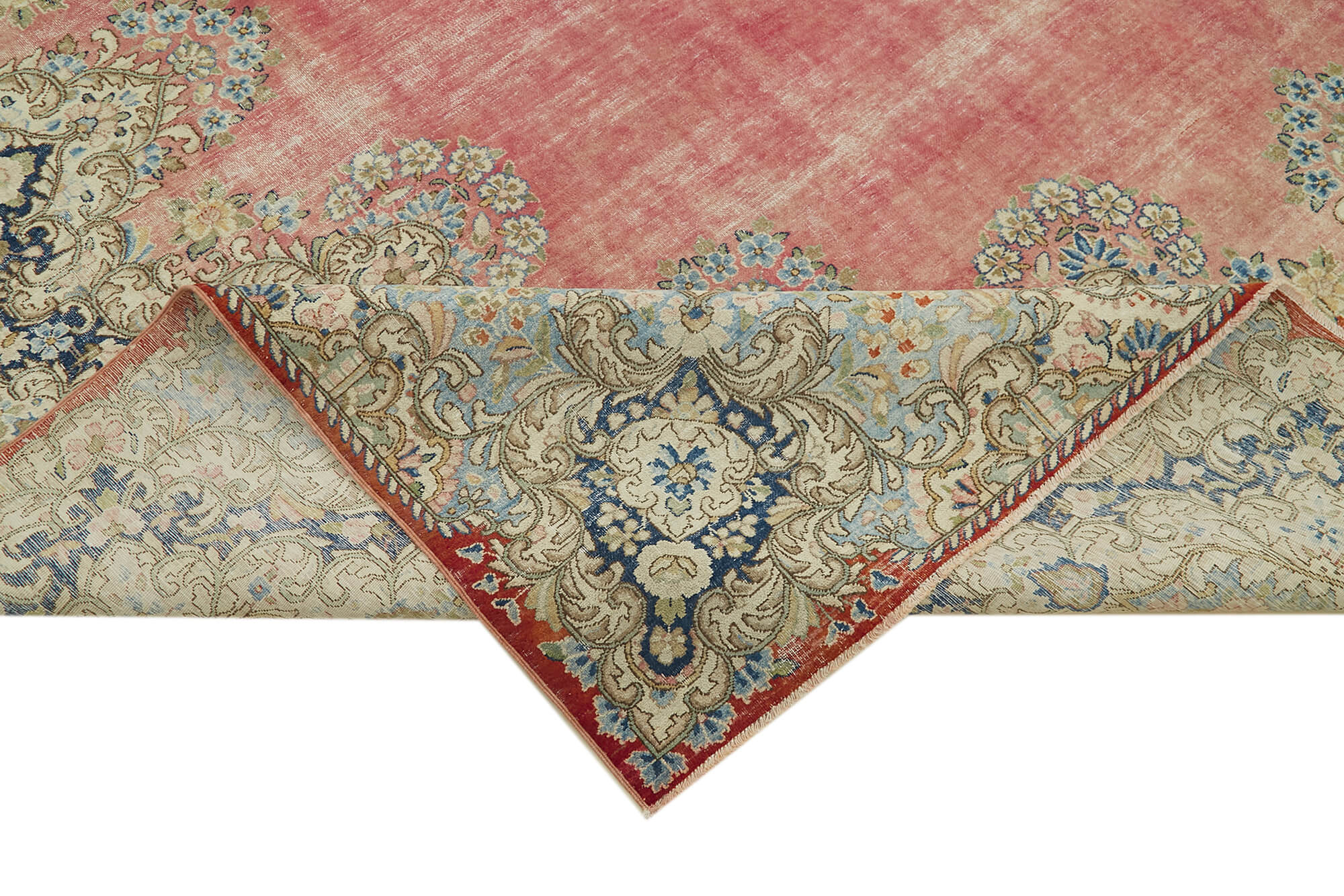 Vintage Wool Cotton Rug – Handmade Beige Area Rug 11'0'' x 14'11'' | Turkish Hand Knotted Carpet