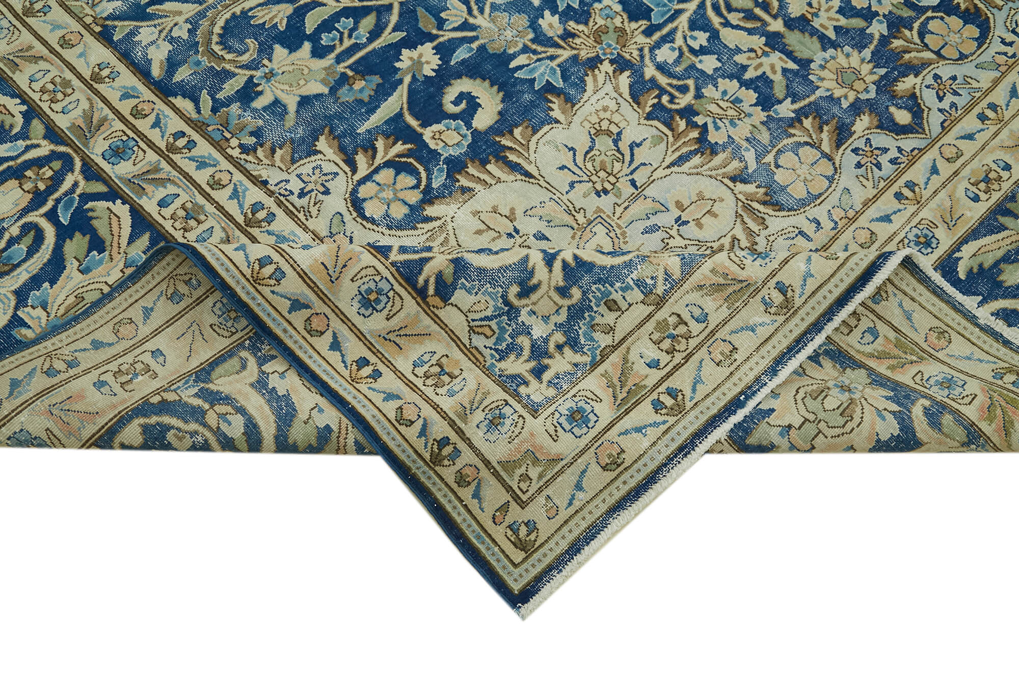 Vintage Wool Cotton Rug – Handmade Area Rug | Turkish Hand Knotted Carpet 9'6''x13'5''