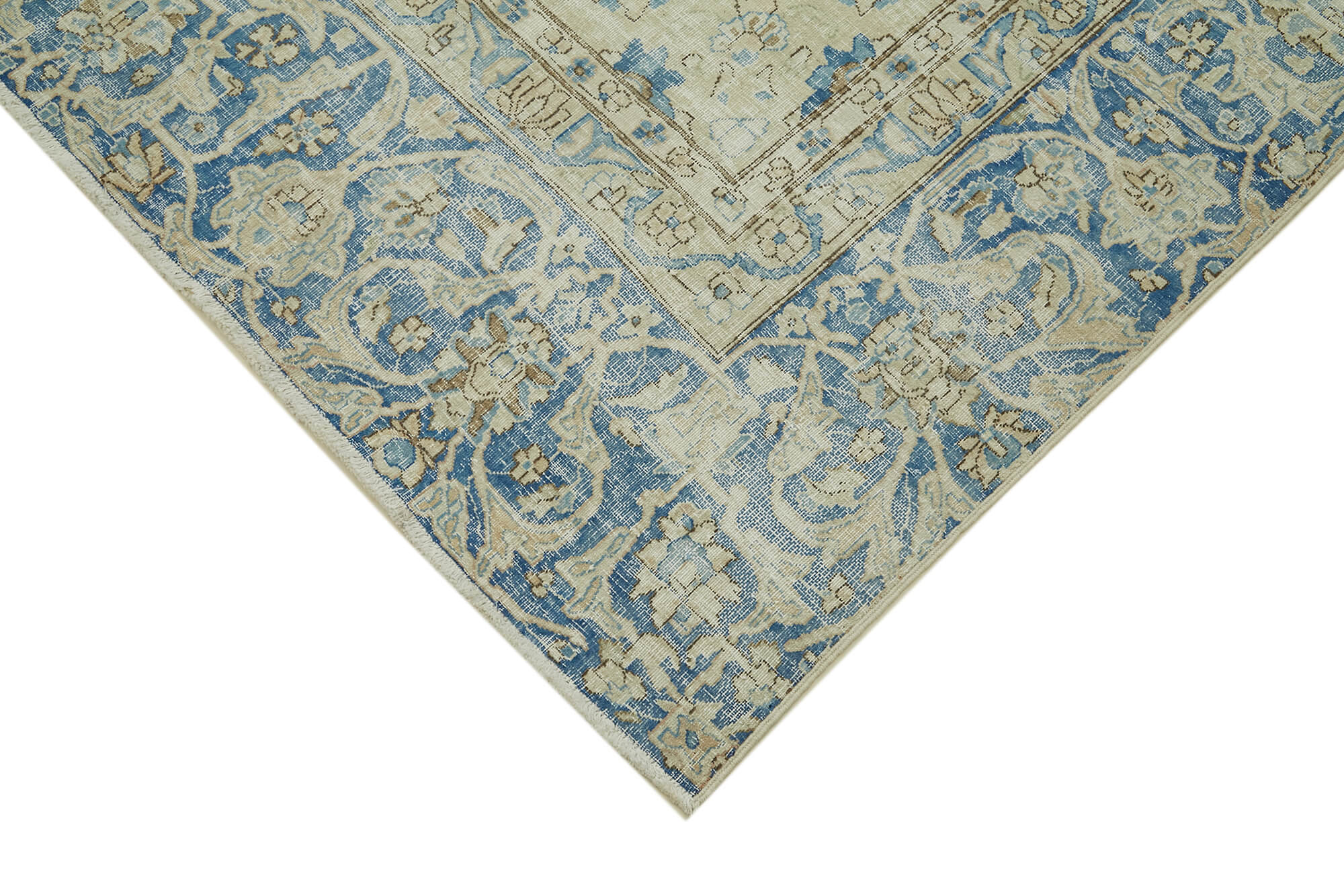 Vintage Wool Cotton Rug – Handmade Area Rug | Durable Living Room Carpet 8'8''x13'9''