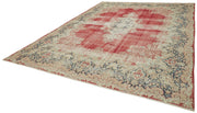 Handmade Wool Cotton Rug – Beige Vintage Area Rug With Soft Wool Texture & Durable Cotton Weave 9'9''x12'8''