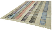 Handmade Wool Area Rug – Neutral Beige Geometric Cotton Wool Rug 8'1''x10'9''