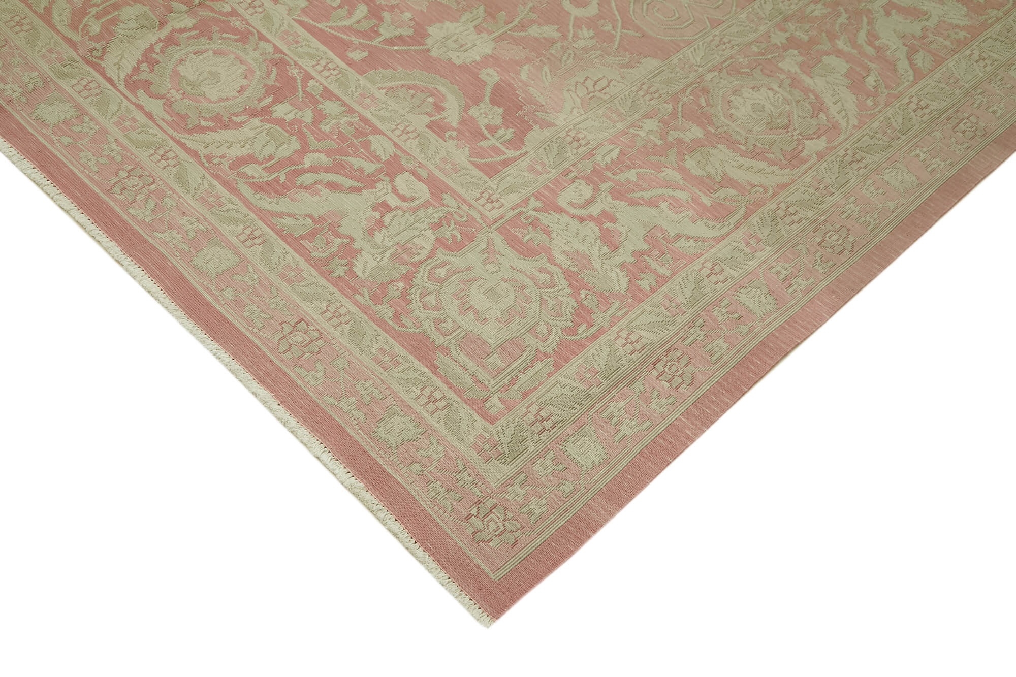 Handmade Wool Cotton Rug – Classic Area Rug With Traditional Sumak Design 9'3''x13'5''