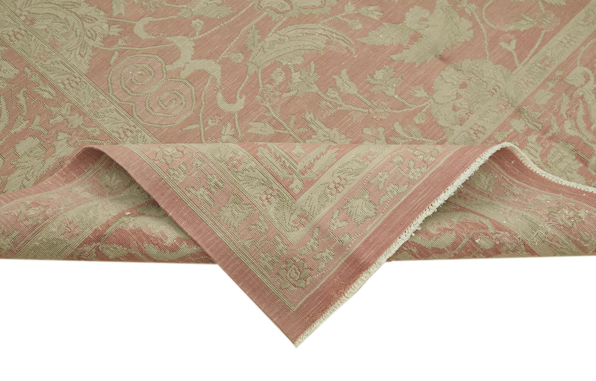 Handmade Wool Cotton Rug – Classic Area Rug With Traditional Sumak Design 9'3''x13'5''
