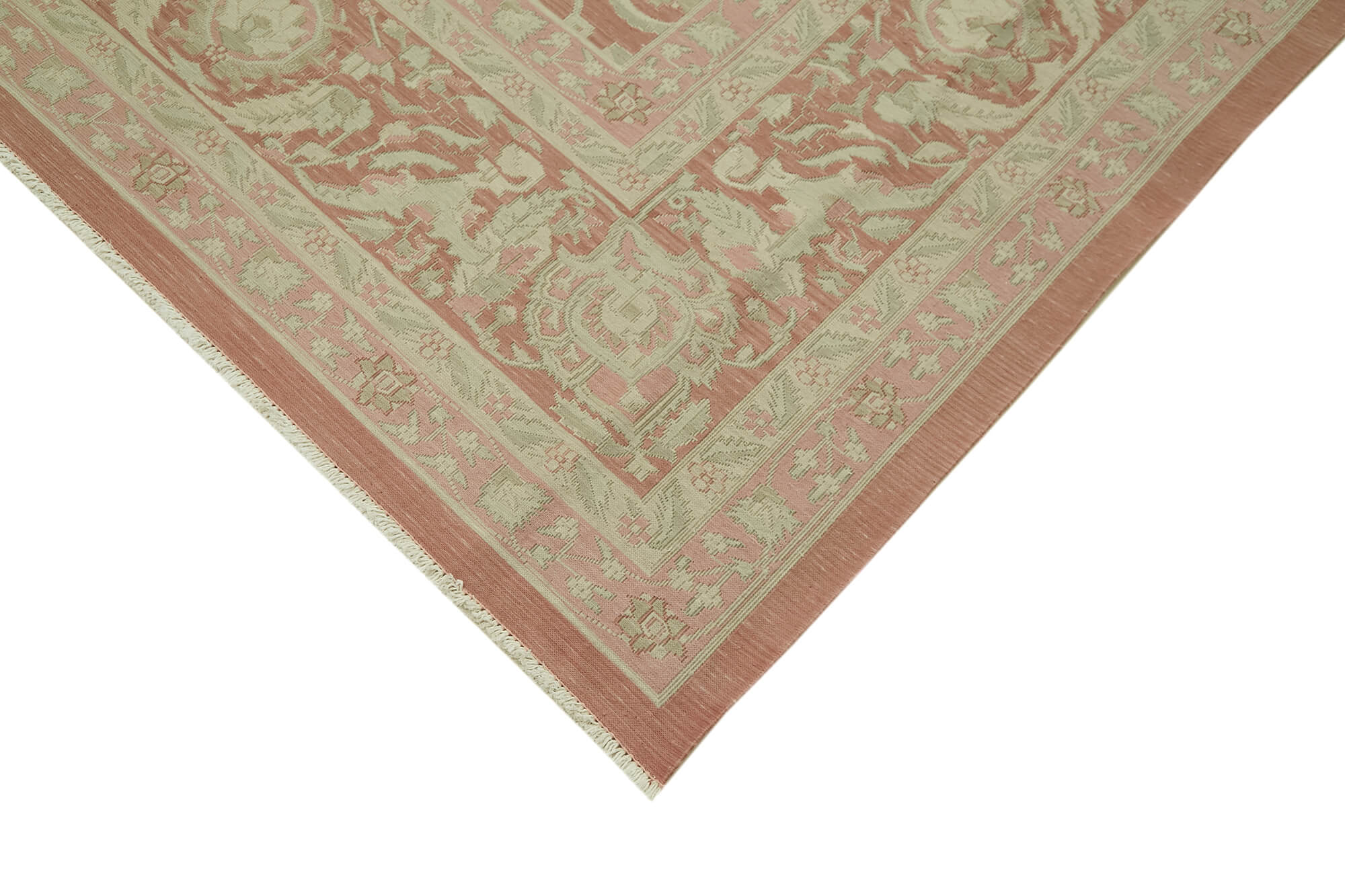 Handmade Wool Cotton Rug - Soft Textured Carpet, Artisan Crafted Rug with Natural Wool Cotton Blend, 11'5''x15'1''