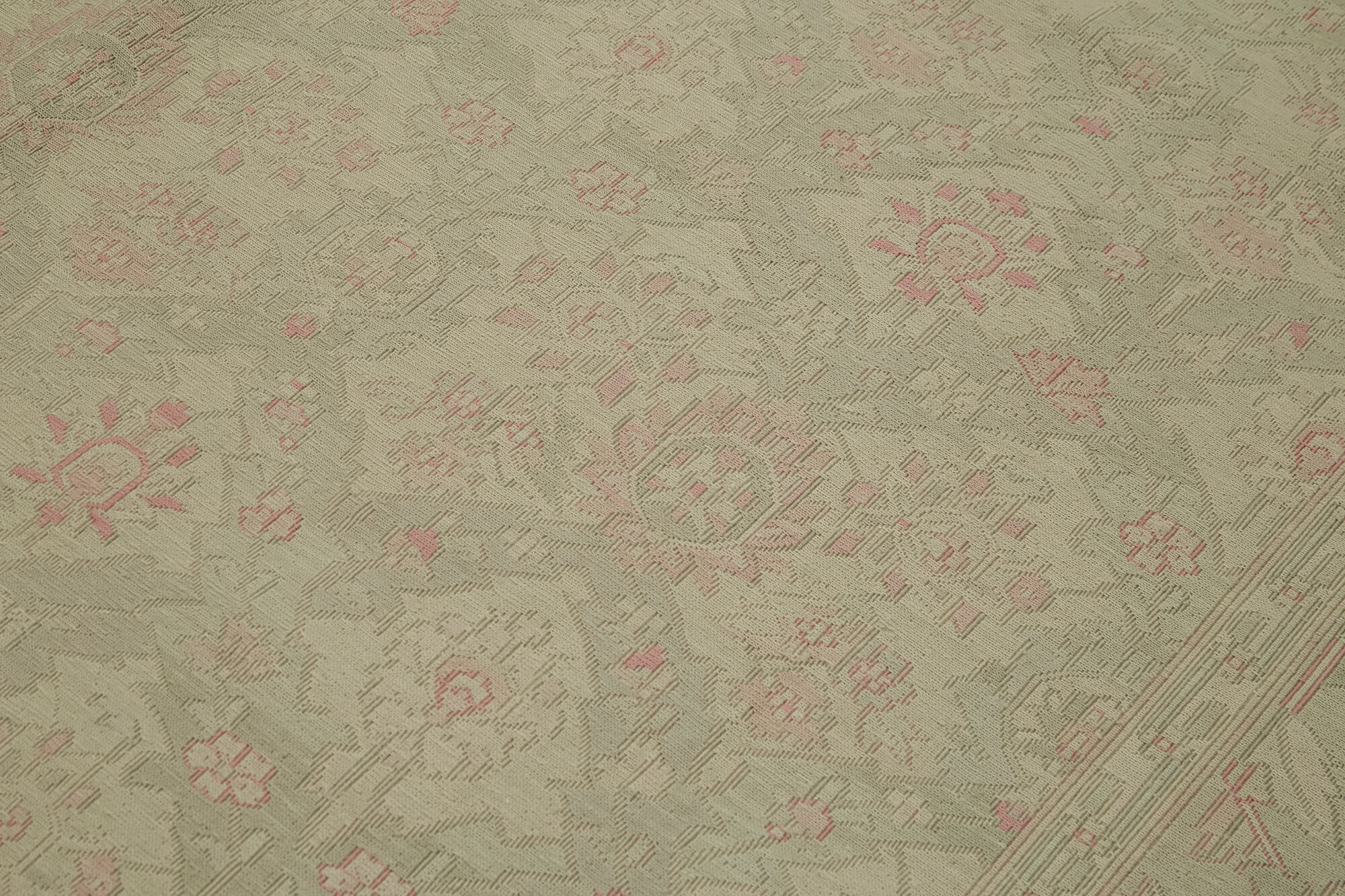 Handmade Wool Cotton Rug – Turkish Vintage Rug Classic Style Carpet 8'4''x11'3''