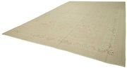 Handmade Wool Cotton Rug – Classic Beige Area Rug | Vintage Turkish Carpet 11'5''x17'5''