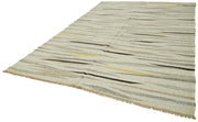 Handmade Hemp Rug – Kendir Beige Geometric Area Rug 8'1'' x 11'11'' | Eco Friendly Durable Mat
