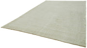 Handmade Hemp Rug - Beige Geometric Area Rug with Soft Textured Cotton Wool Blend