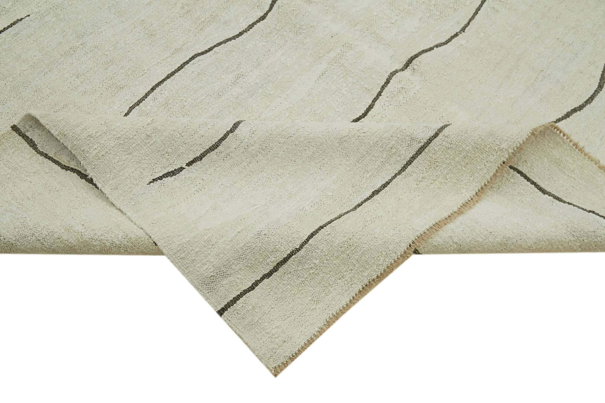 Handmade Hemp Rug Featuring Turkish Hand Knotted Carpet & Bohemian Style Carpet for Living Room