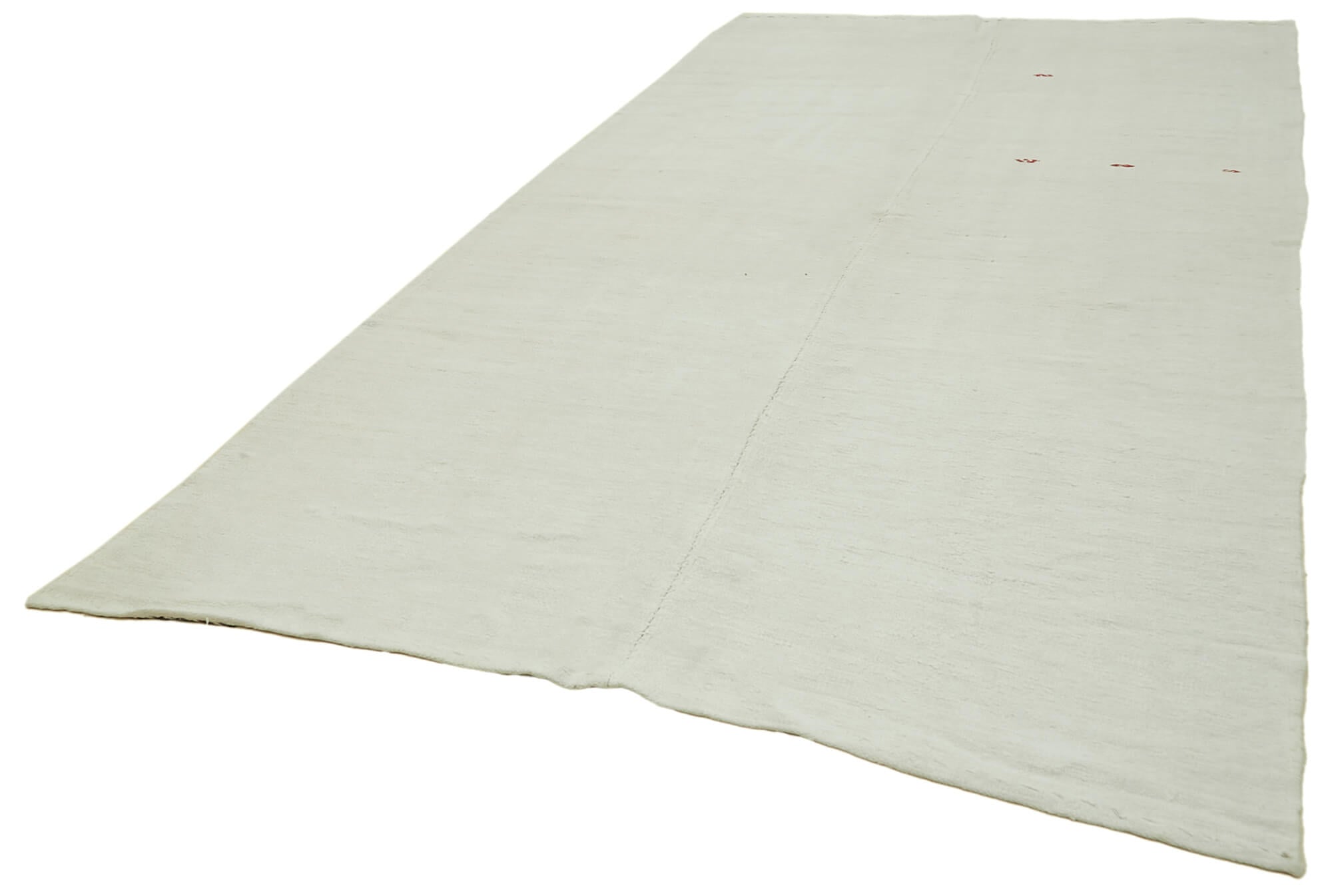 Handmade Hemp Rug – Kendir White Geometric Area Rug, Durable Cotton Blend Carpet
