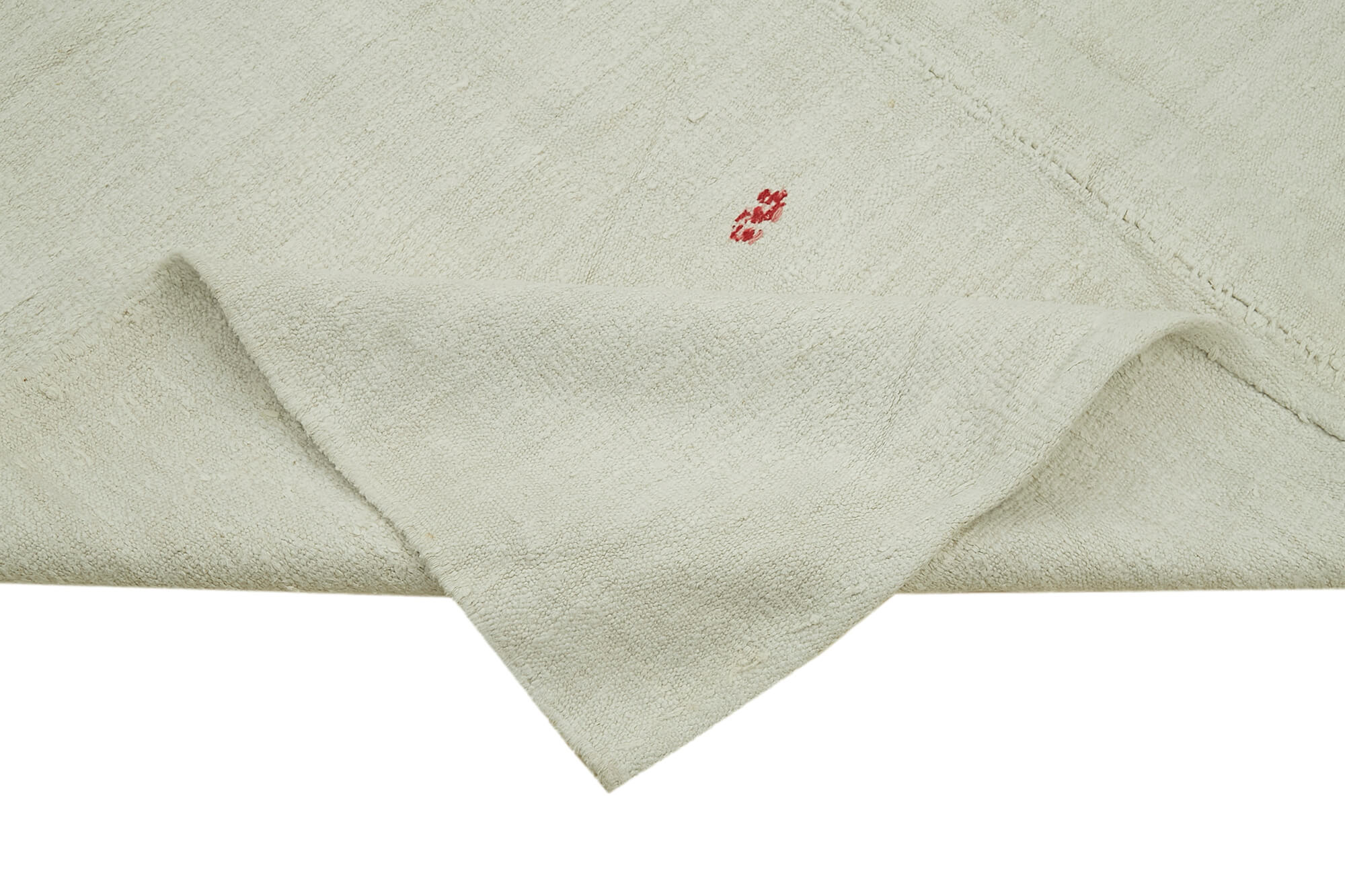 Handmade Hemp Rug – Kendir White Geometric Area Rug, Durable Cotton Blend Carpet