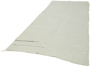 Handmade Hemp Rug | Geometric Area Rug with Wool Cotton Blend – Agacan 5'5''x13'3''